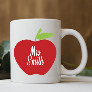 Mug café enseignant personnalisé