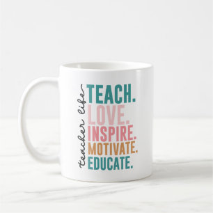 Mug café enseignant retour à l'école