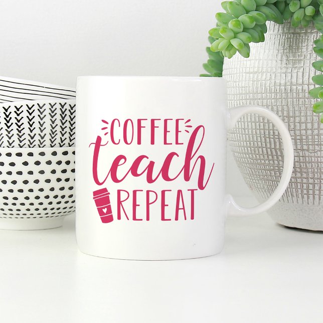 Mug Café, Enseigner, Répéter | Maître (Créateur téléchargé)