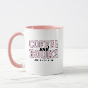 Mug Café et Livres Sirotez puis feuilletez Livre passi