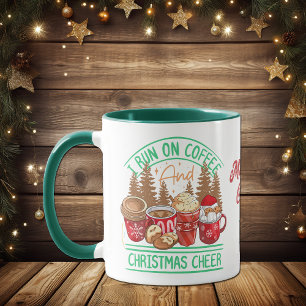 Mug Café et Noël Soirée rétro Style Vacances