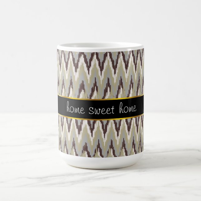 Mug Café et Sage iKat ZigZag Motif (Centre)