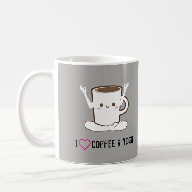 Mug Café et yoga du ❤ I (Gauche)
