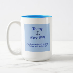 Mug café femme marine