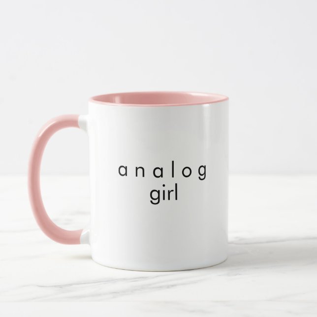 Mug café fille analogique (Gauche)