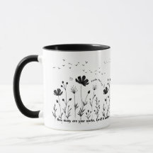 Mug café fleur - 11oz, Fleurs sur Terre Mug