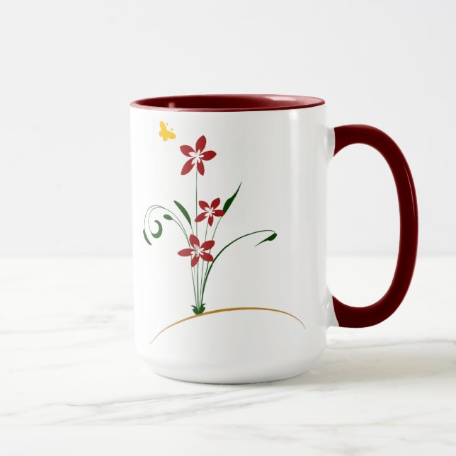 Mug café Floral Design (Droite)