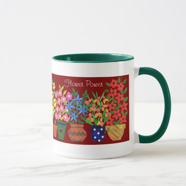 Mug café 'Flower Power' (Droite)