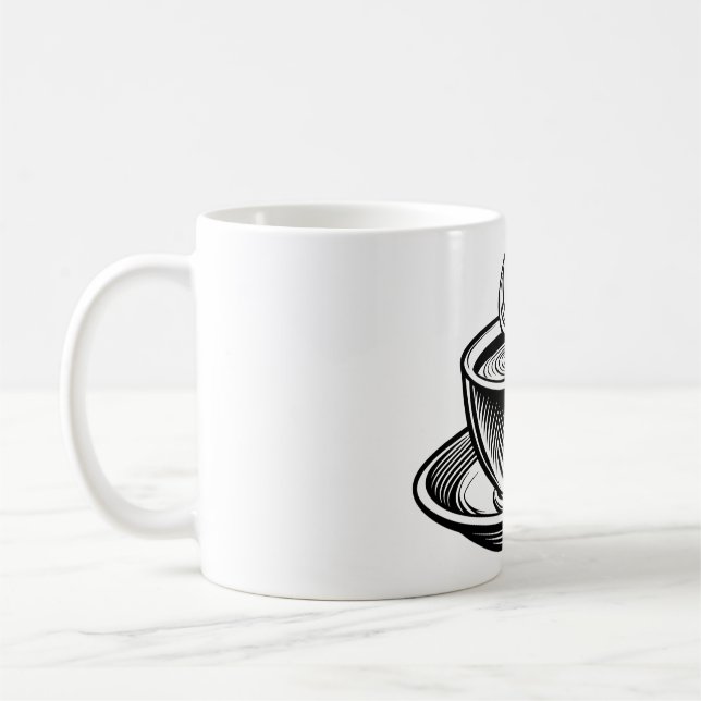 Mug café généré par l'ai (Gauche)