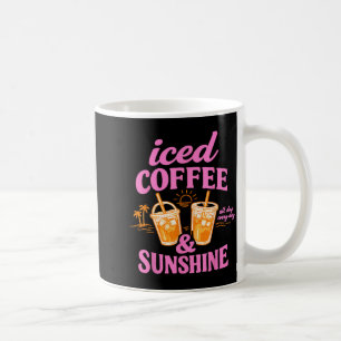 Mug Café glacé rétro et été amoureux du café