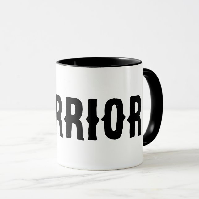 Mug café guerrier (Devant droit)