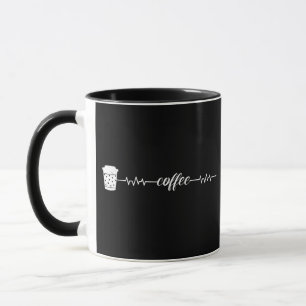 Mug Café Heartbeat Café Cup Amateurs de caféine