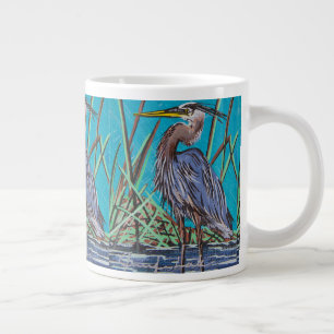 Mug café Héron bleu