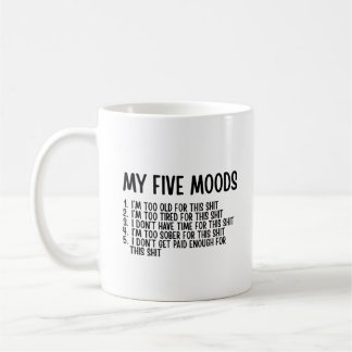 Mug Café Humeurs Sarcastiques, Cadeau Drôle de Bureau