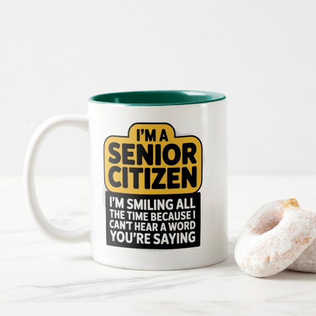 Mug café Humour vieillesse (Avec donut)