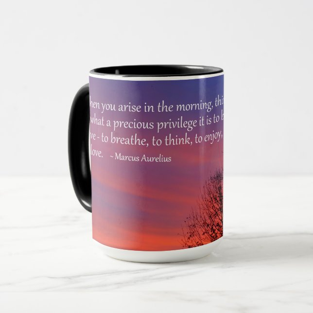 Mug café Inspiration du matin (Devant gauche)