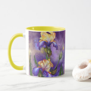 Mug café Iris Fleurs