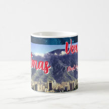 Mug Café joyeux Noël Venezuela, personnalisable