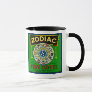Mug Café LabelNew Orléans, LA de zodiaque
