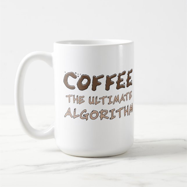 Mug Café L'algorithme ultime Drôle de programmeur (Gauche)