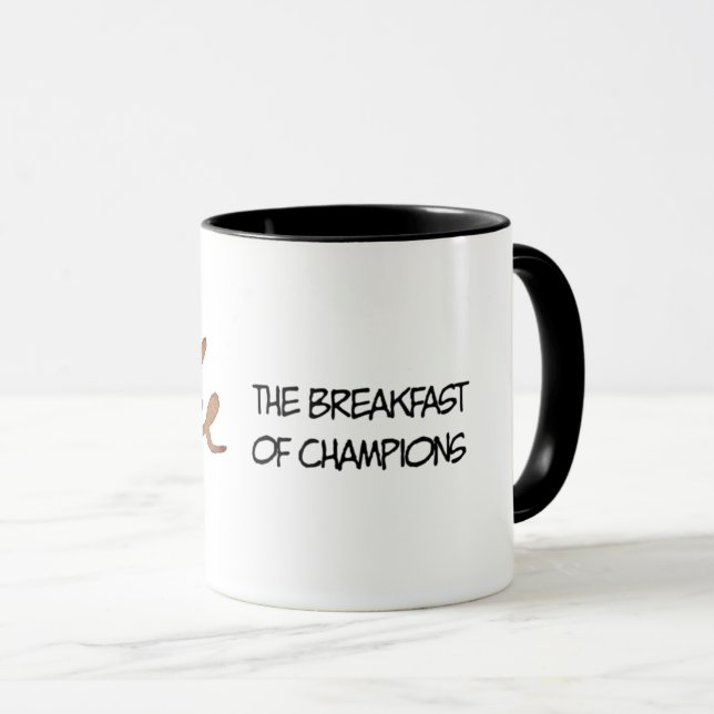 Mug Café le petit déjeuner des champions (Devant droit)