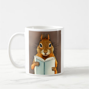 Mug Café, livres et écureuils