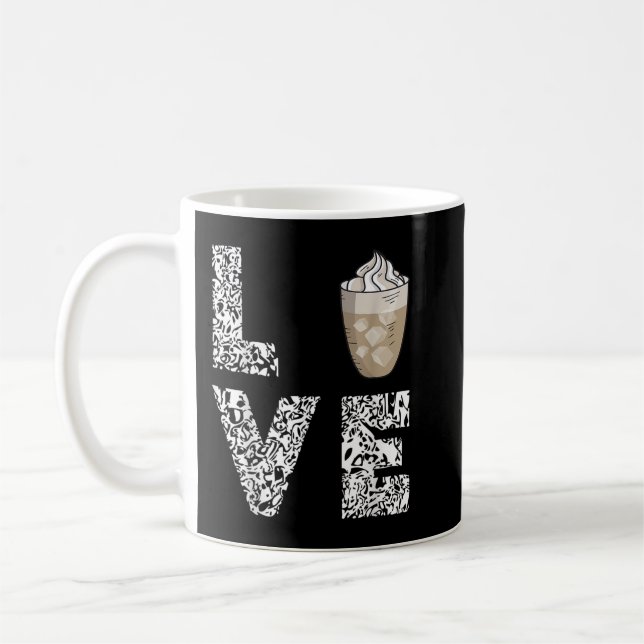 Mug Café Loisir Café Iced Lait de mousse Cappuccino Ca (Gauche)
