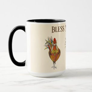 Mug Café Mug-Bless My Chickens
