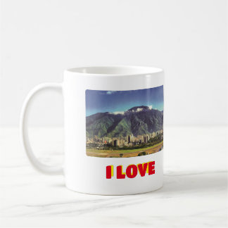 Mug Café mug I love Venezuela, personnalisable