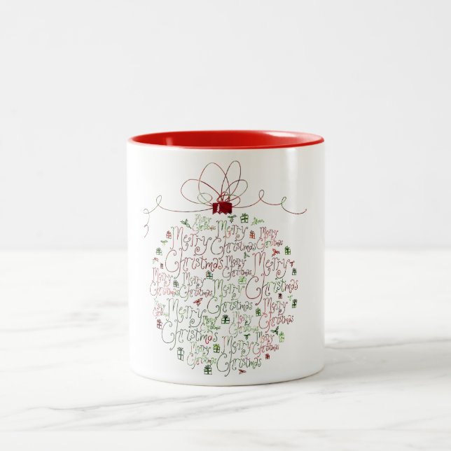 Mug café ornement de Noël (Centre)
