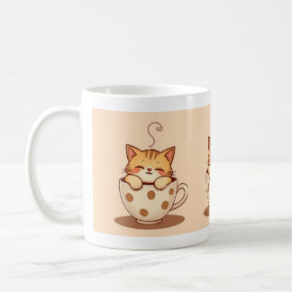 Mug Café ou thé à la confiture de chat mignon