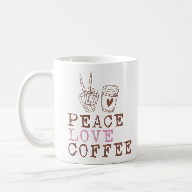 Mug Café Peace Love (Gauche)