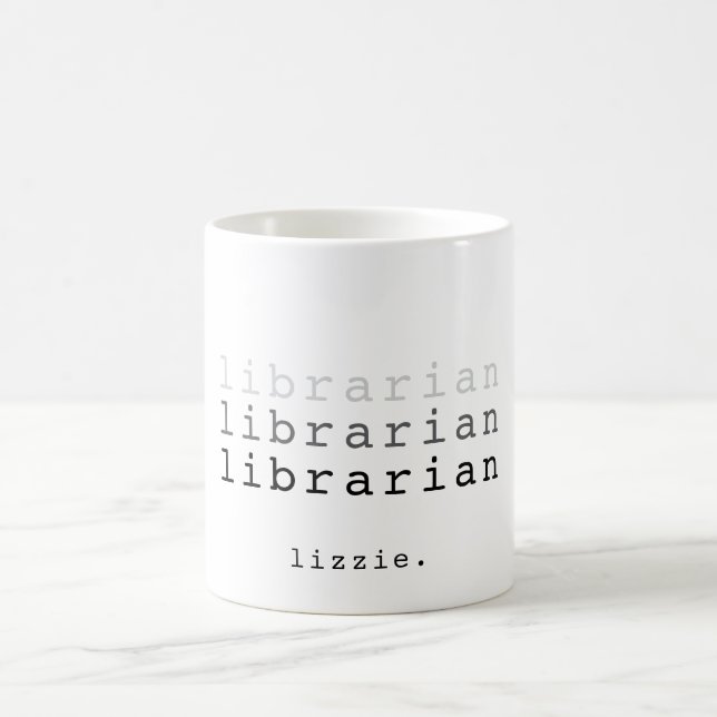 Mug Café personnalisé cadeau de bibliothèque (Centre)