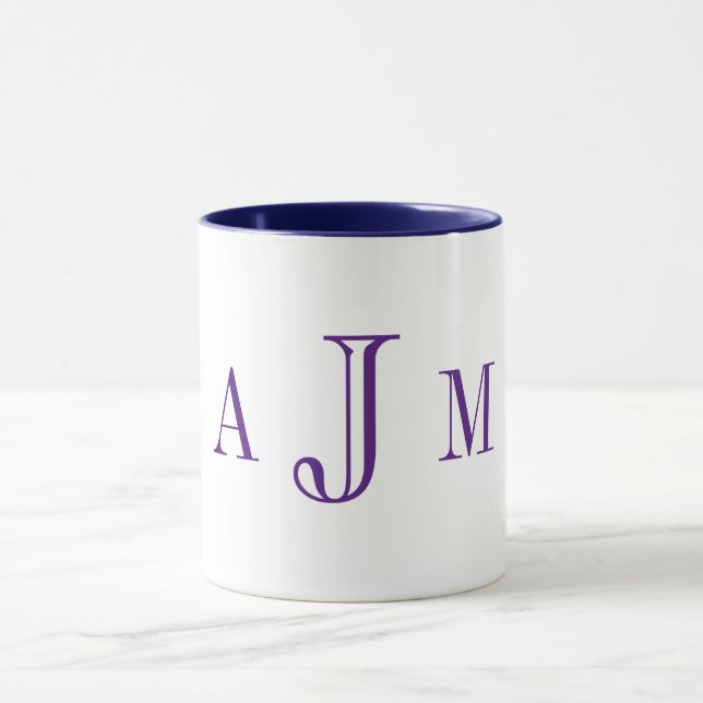 Mug café personnalisé de la Marine (Centre)