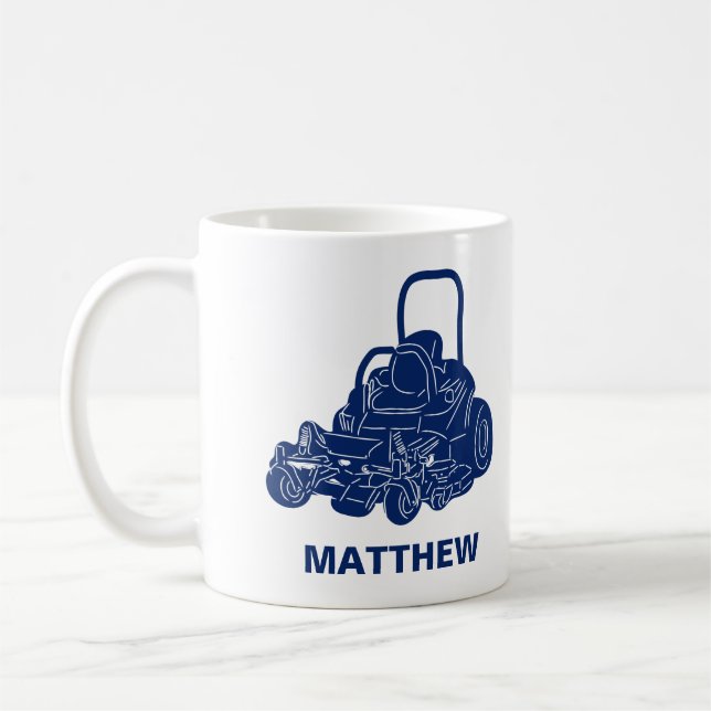 Mug café personnalisé pour les paysagistes, tondeu (Gauche)