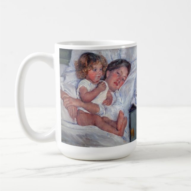 Mug café : petit déjeuner de cassatt dans le lit 2 (Gauche)