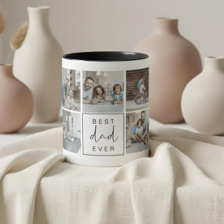 Mug Café photo personnalisé pour le meilleur papa mode