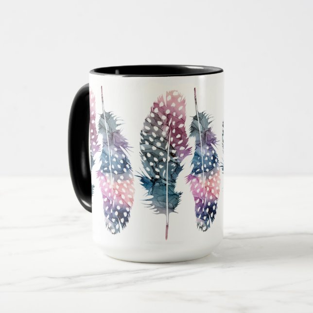 Mug Café "Plumes" (Devant gauche)
