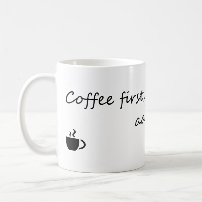 Mug Café Premier Adulte Deuxième - Citation Drôle De C (Gauche)