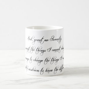 Mug café prière de sérénité