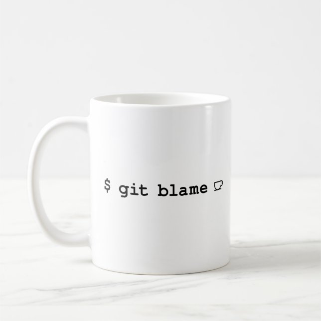 Mug Café programmeur - Git Blame Coffee (Gauche)