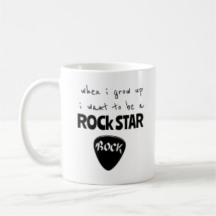Mug Café Rock Star Quand Je Grandirai