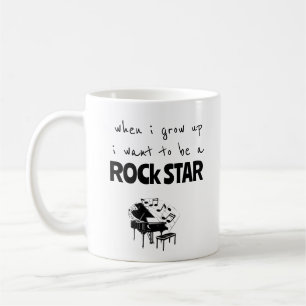 Mug Café Rock Star Quand Je Grandirai