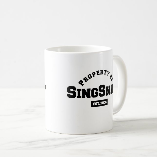 Mug café SingSnap (Devant droit)