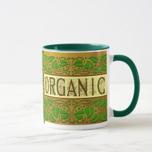 Mug café Slogan vert bio