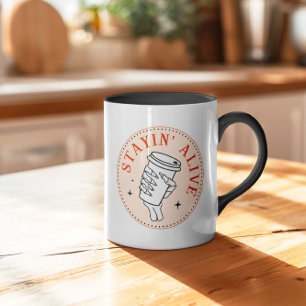 Mug Café Stayin' Alive Skeleton