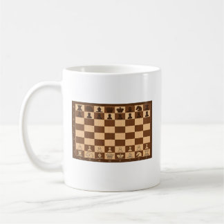 Mug Café Stratégie d'Échecs – Dessin de Damier Cla
