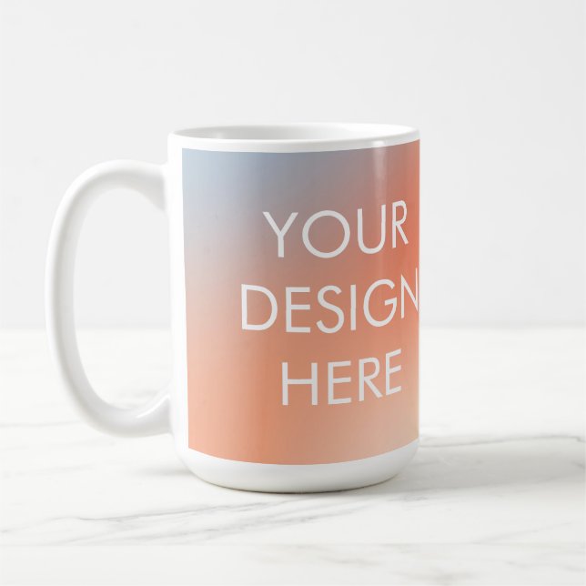 Mug café Super à dégradé personnalisé (Gauche)