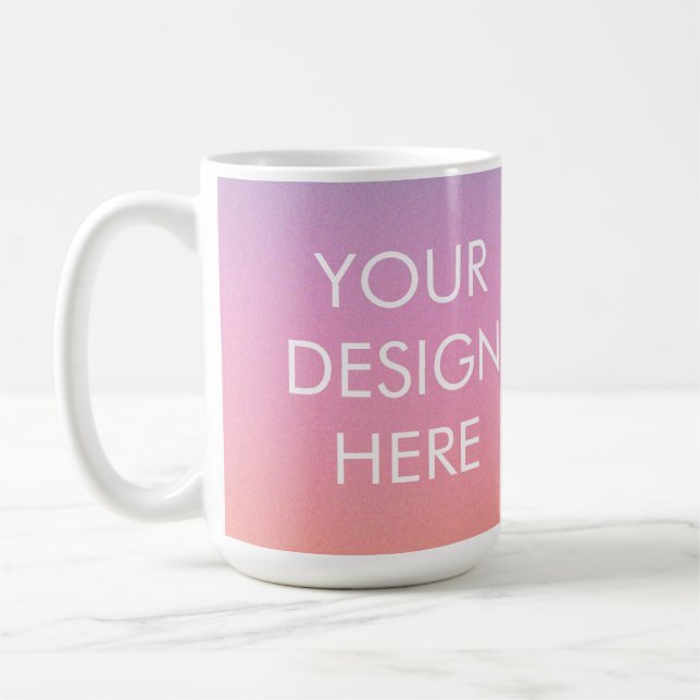 Mug café Super à dégradé personnalisé (Gauche)