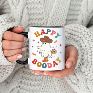 Mug Café Super en texte rétro Halloween Ouest